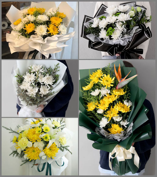 山东青岛平度市白沙河街道东店后村白事花束代送